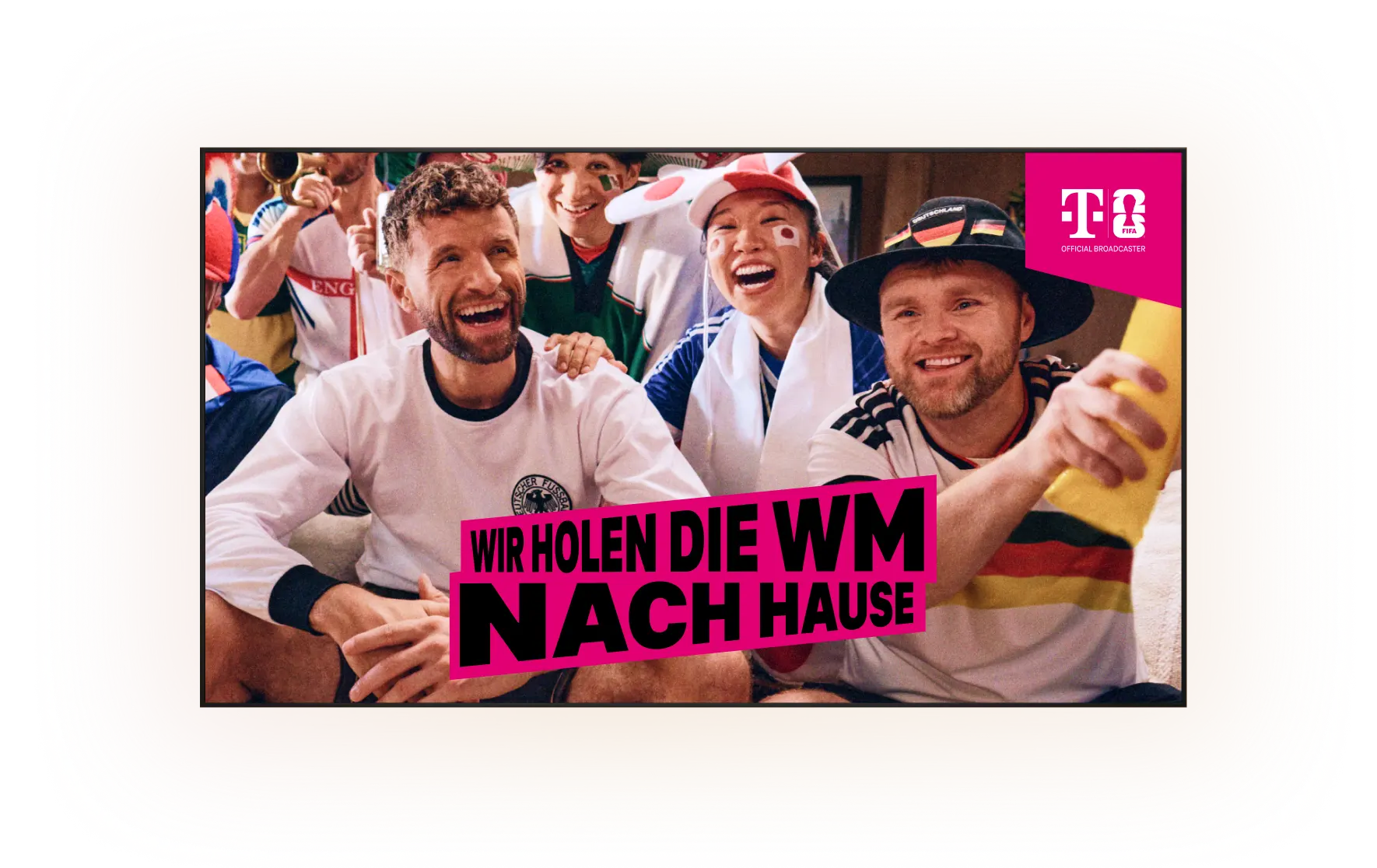 Wir holen die WM nach Hause - Telekom official broadcaster der FIFA Fußball-Weltmeisterschaft 2026