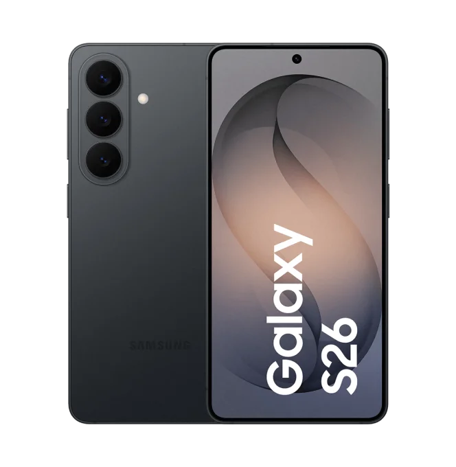 Produktbild eines Samsung Galaxy S26 Smartphones.