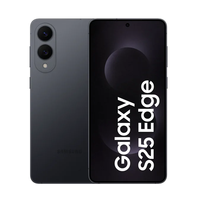 Produktbild eines Samsung Galaxy S25 Edge Smartphones.