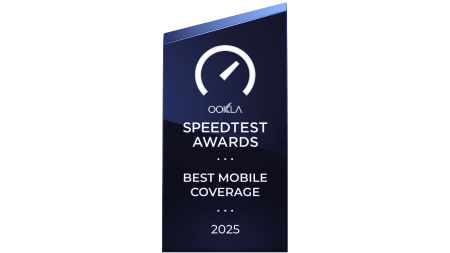Ookla Speedtest Award Best Mobile Coverage 2025