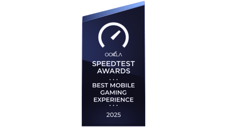 Ookla Speedtest Award Best Mobile Gaming Experience 2025