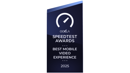 Ookla Speedtest Award Best Mobile Video Experience 2025