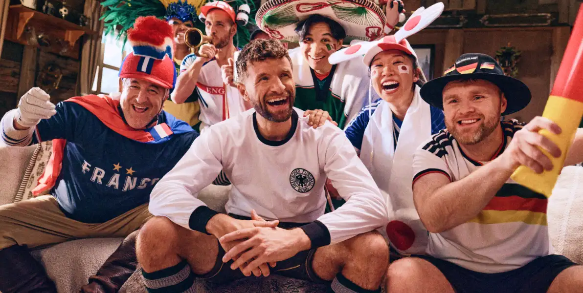 Fußball-Fans aus aller Welt