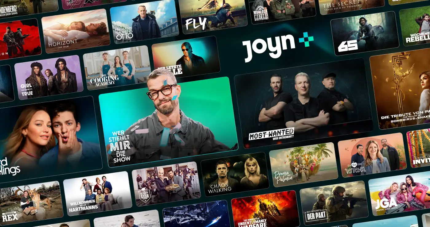 Ausgewählte Inhalte auf Joyn+ - z.B. Wer stiehlt mir die Show.