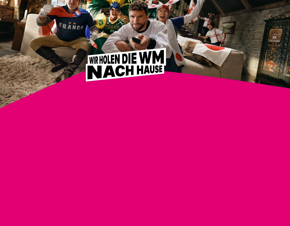 Fans verschiedener Nationen verfolgen die FIFA WM 2026 auf MagentaTV Smart