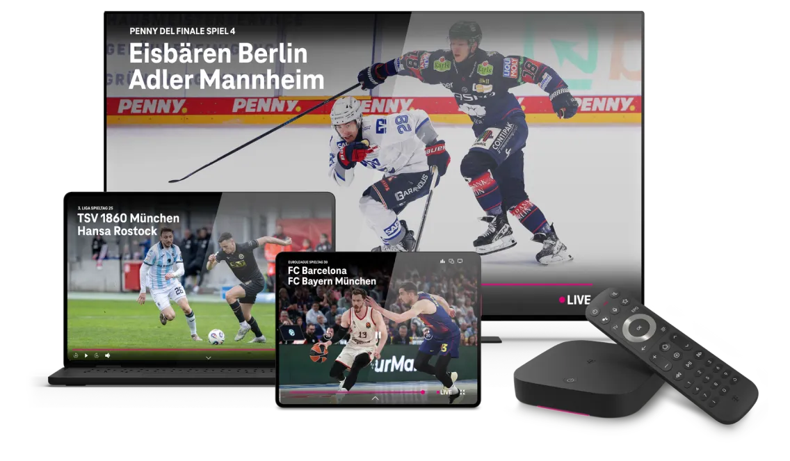 MagentaSport auf diversen Geräten