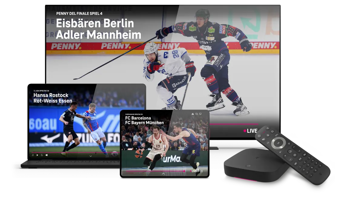 MagentaSport auf diversen Geräten