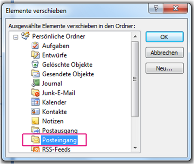 Verschieben Verschieben