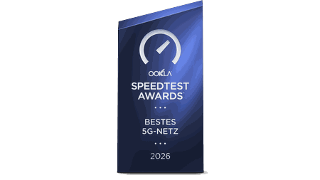 Ookla Speedtest Award Bestes 5G-Netz 2026