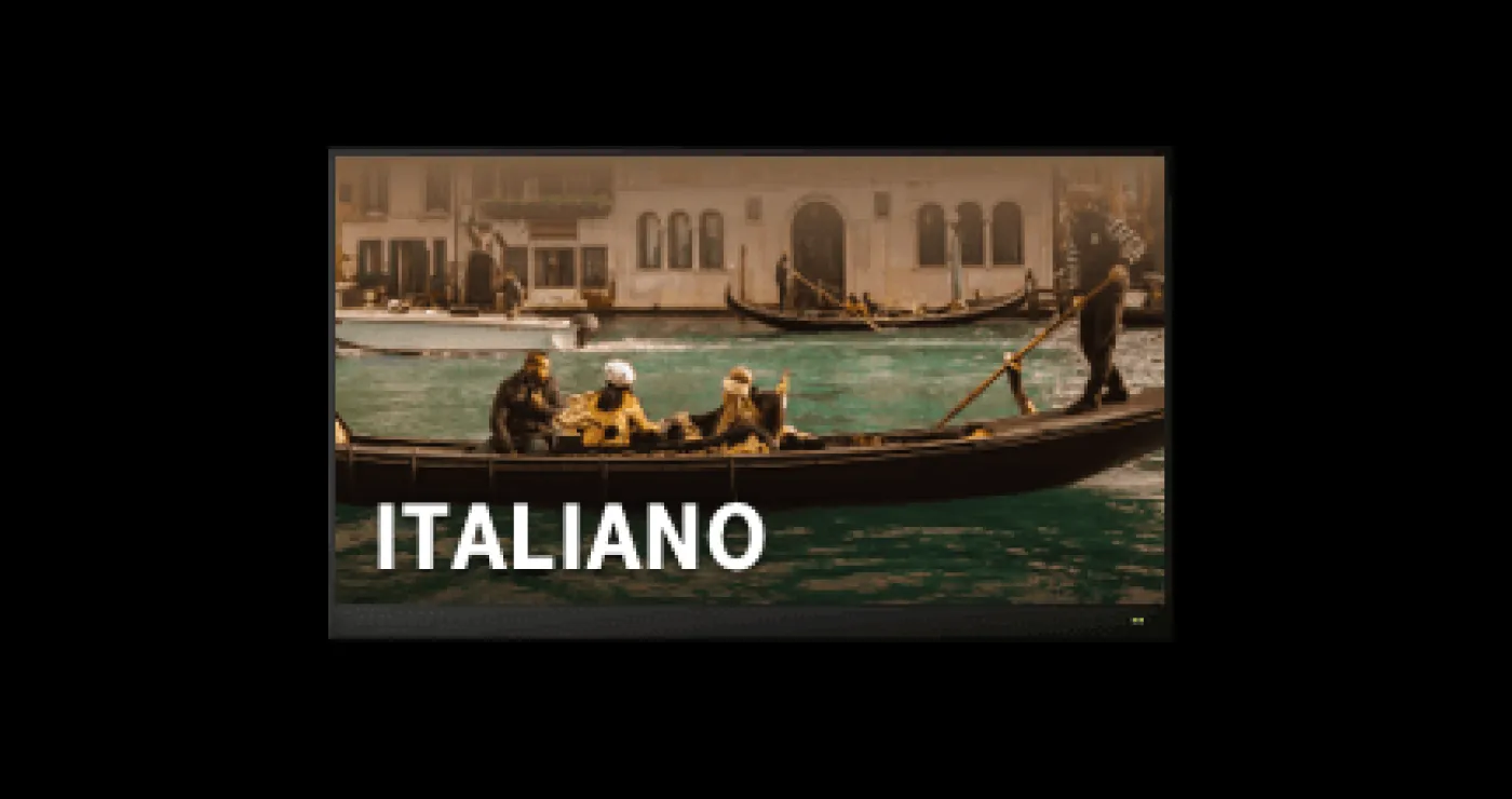 Bild von einer Gondel in Venedig