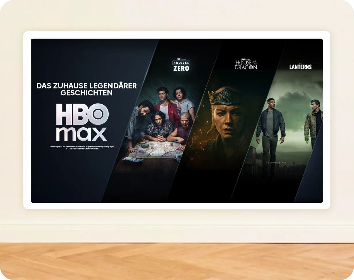 HBO Max bei MagentaTV: Collage mit Serien und Filmen von HBO Max, Warner Bros., DC, Cartoon Network und Adult Swim
