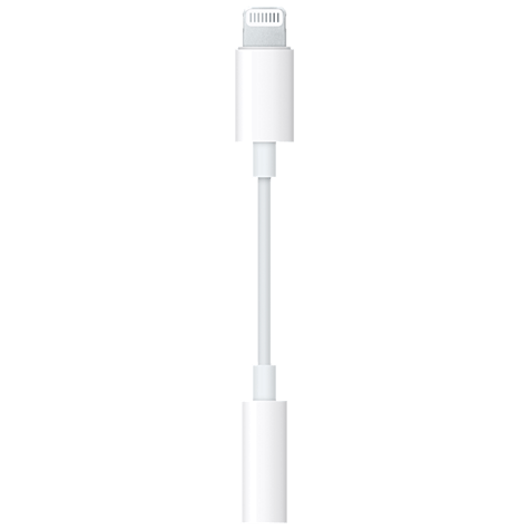 Apple Lightning auf 3,5-mm-Kopfhöreranschluss Adapter Weiß 99925584 hero