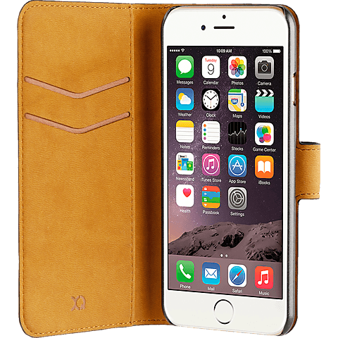 xqisit Slim Wallet Selection Schwarz Apple iPhone 7 99925148 hinten