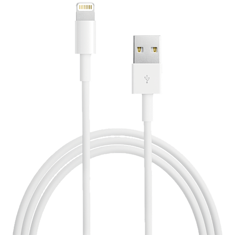 Apple Lightning auf USB Kabel (2m) Weiß 99925253 seitlich