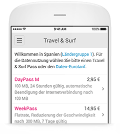 Roaming: Travel & Surf | Telekom