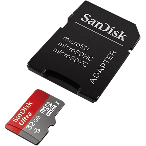 SanDisk microSDHC Card Ultra 32 GB + SD-Adapter 99926287 hero