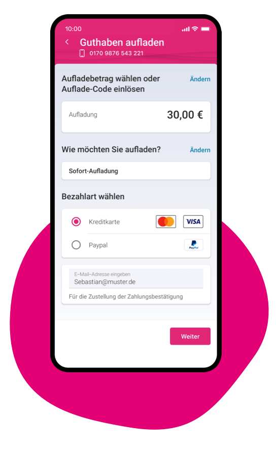 Ansicht Verträge Mobilfunk MeinMagenta App