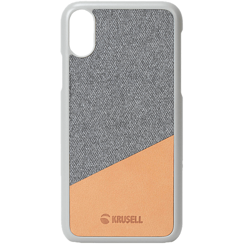 Krusell Tanum Cover Apple iPhone XS Max - Grey Nude 99928358 hero
