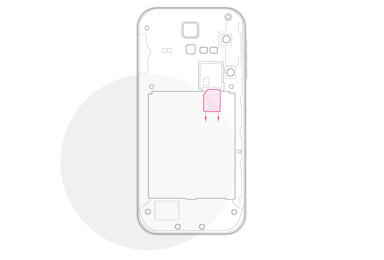 SIM-Karte bei Smartphone mit abnehmbarer Rückseite wechseln