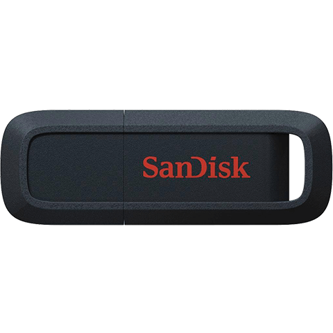SanDisk Ultra Trek USB 3.0 Flash Drive Schwarz 99929171 hinten