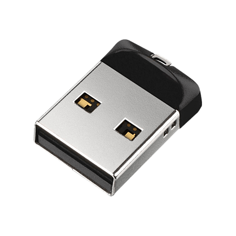SanDisk Cruzer Fit USB 2.0 Flash Drive - Schwarz 99929170 hinten