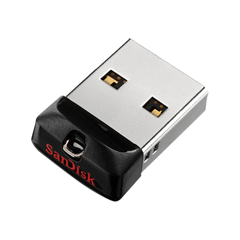 SanDisk Cruzer Fit USB 2.0 Flash Drive - Schwarz 99929170 vorne