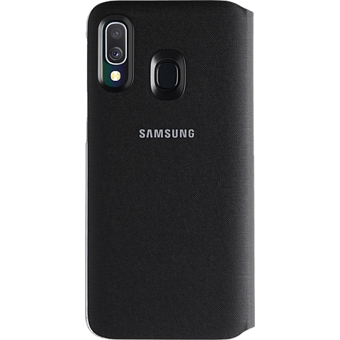 Samsung Wallet Cover Galaxy A40 - Schwarz 99929283 hinten