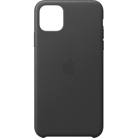 Apple Leder Case iPhone 11 Pro Max - Schwarz 99929735 vorne