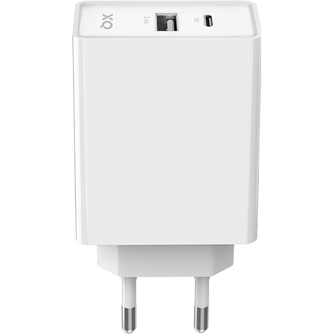 xqisit Ladegerät 5,4A Dual USB-C - USB-A - Weiß 99929860 hero
