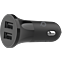 xqisit Kfz-Ladegerät 4,8A Dual USB - Schwarz 99929861 vorne thumb