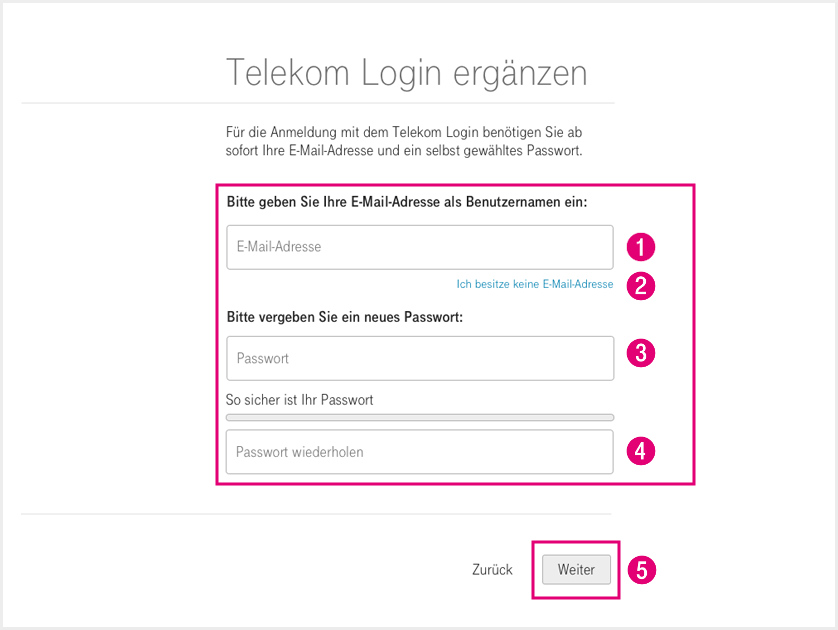 Telekom login