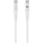 xqisit Lade- und Datenkabel Baumwolle mit USB-C - Weiß 99929858 vorne thumb