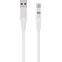 xqisit Lade- und Datenkabel Baumwolle - Micro-USB-Kabel mit USB-A - Weiß 99929841 vorne thumb