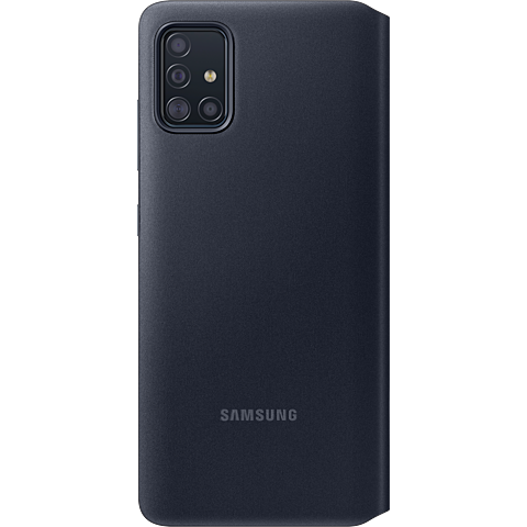 Samsung S-View Wallet Cover Galaxy A51 - Schwarz 99930309 hinten