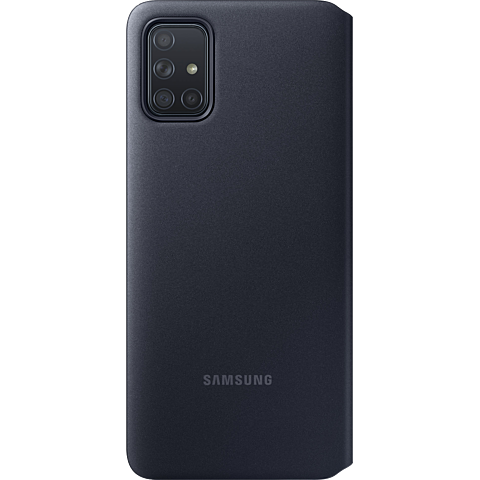 Samsung S-View Wallet Cover Galaxy A71 - Schwarz 99930311 hinten