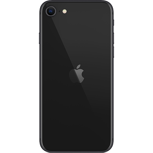 Apple iPhone SE (2. Gen) Schwarz Hinten