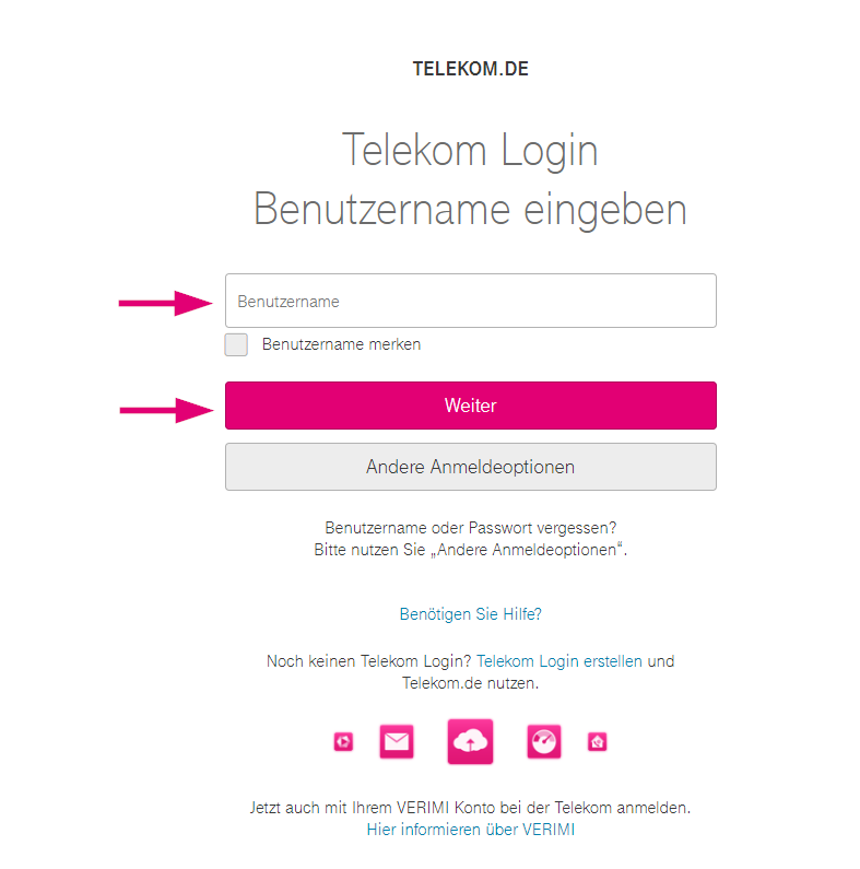 Telekom login