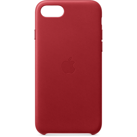 Apple Leder Case iPhone SE - Rot 99930790 vorne