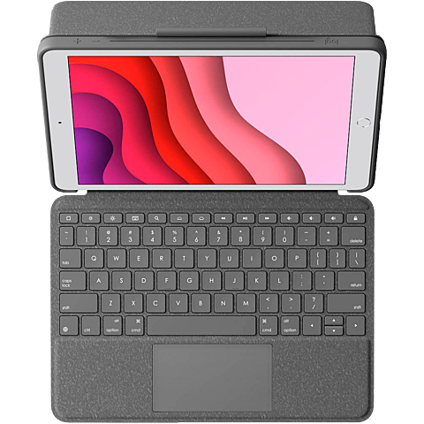 Logitech Combo Touch Schutzhülle Apple iPad (7. Generation) - Anthrazit 99930937 vorne