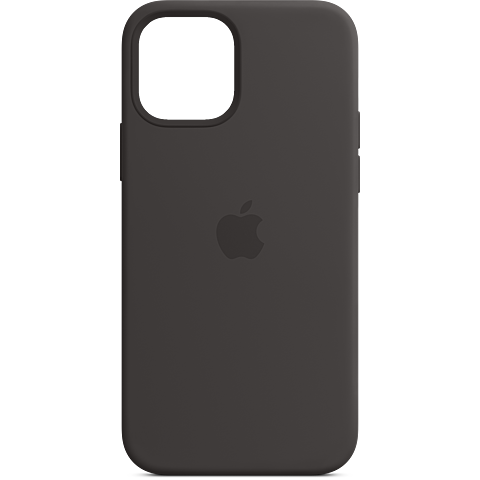 Apple Silikon Case iPhone 12 12 Pro - Schwarz 99931386 vorne