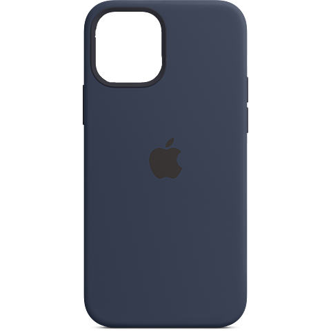 Apple Silikon Case iPhone 12 12 Pro - Dunkelmarine 99931388 vorne