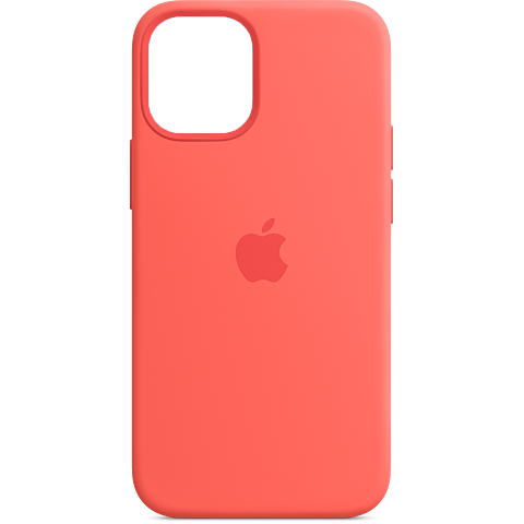 Apple Silikon Case iPhone 12 Mini - Zitruspink 99931392 vorne