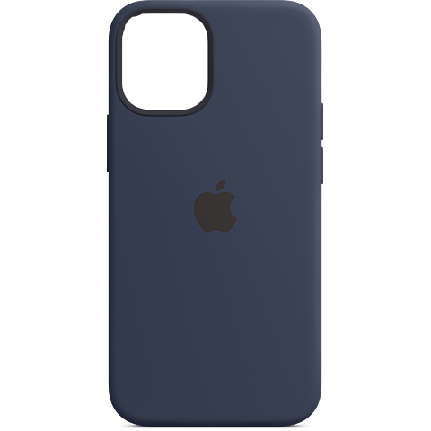Apple Silikon Case iPhone 12 Pro Max - Dunkelmarine 99931343 vorne