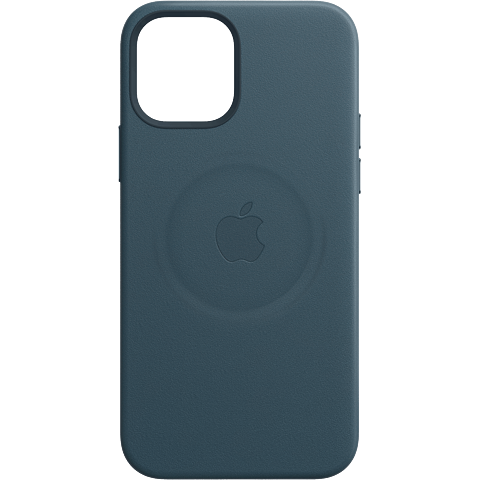 Apple Leder Case iPhone 12 Pro Max - Baltischblau 99931404 vorne