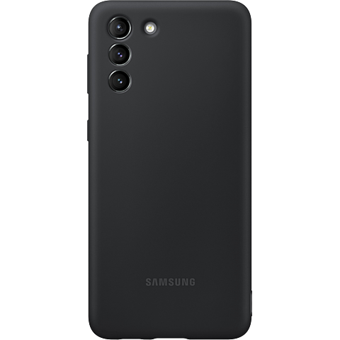 Samsung Silicone Cover Galaxy S21+ - Schwarz 99931735 vorne