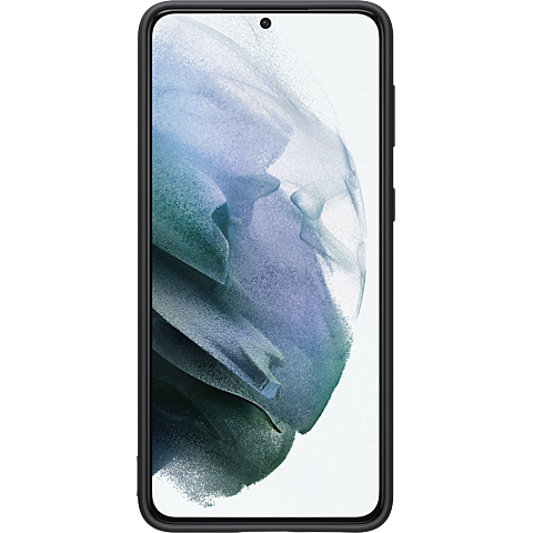 Samsung Silicone Cover Galaxy S21+ - Schwarz 99931735 hinten