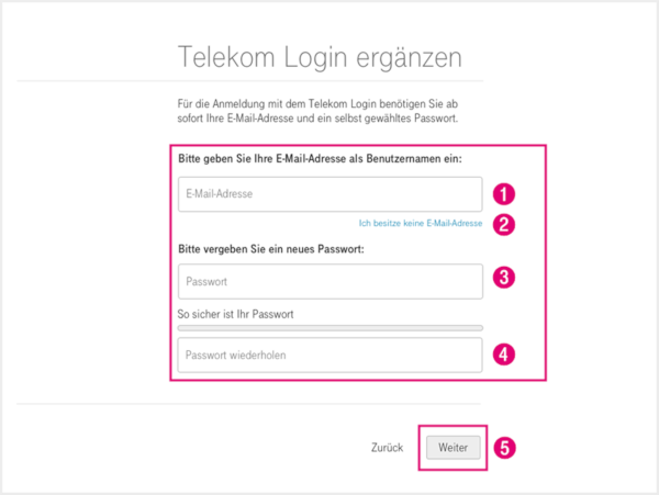 Telekom Login Passwort vergeben