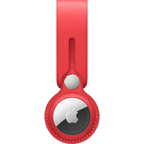 Apple AirTag Leder Anhänger - Rot 99932120 vorne