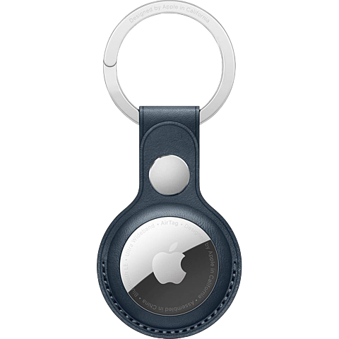 Apple AirTag Leder Schlüsselanhänger - Baltischblau 99932117 vorne