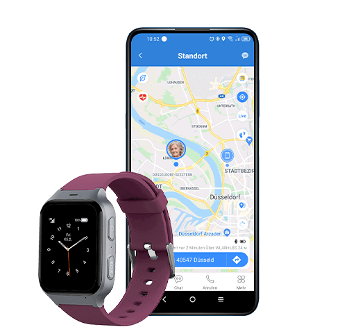 Safety Watch mit Standortanzeige